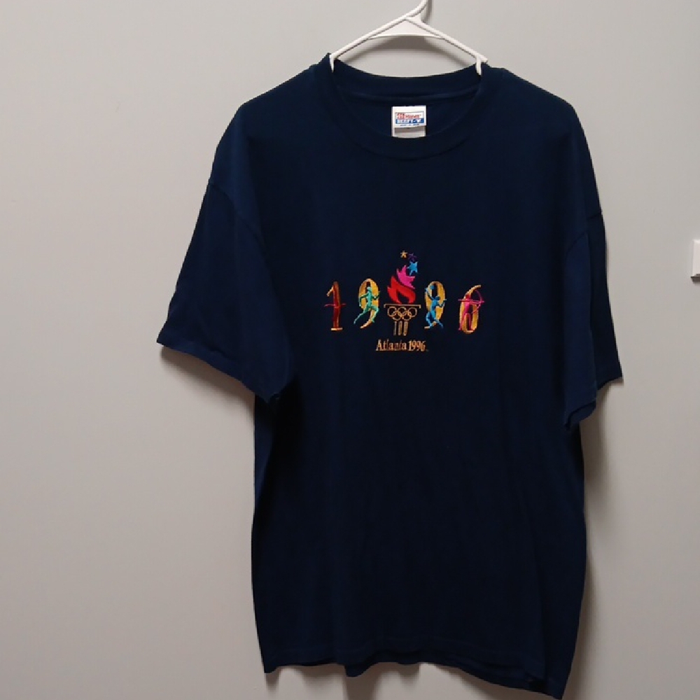 Navy Blue 1996 Atlanta Olympics T-Shirt